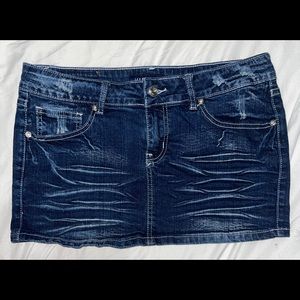 Denim miniskirt